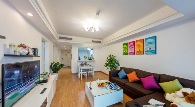 Апартаменты Deluxe с 2 комнатами с видом на город Rose Garden Residences