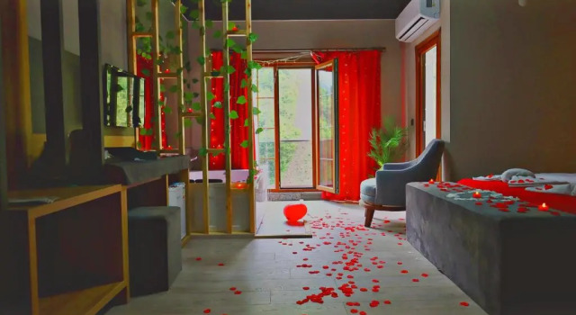 Двухместный номер Deluxe с балконом AYDER PUGARİ OTEL & River Suite