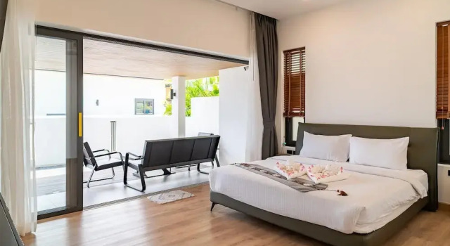 3-Bed Sea View Villa-Fisherman Village - KBR43, Забронировать Вилла Отели Южного Таиланда с парковкой, Парковка