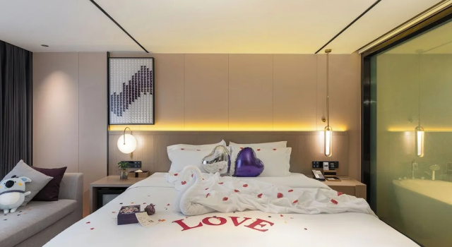 Двухместный номер Standard с видом на город Lavande International Hotel Guangzhou TaiKoo Hui Square Shipaiqiao Metro Station Branch