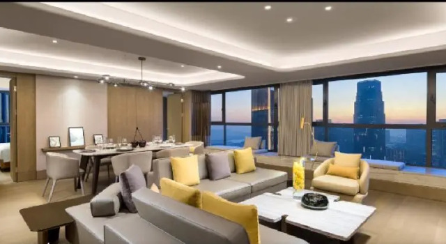 Двухместный номер Deluxe c 1 комнатой Somerset Zhongmao Changchun