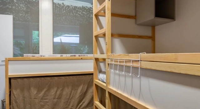 Кровать в общем номере Hostel e Cia Porto