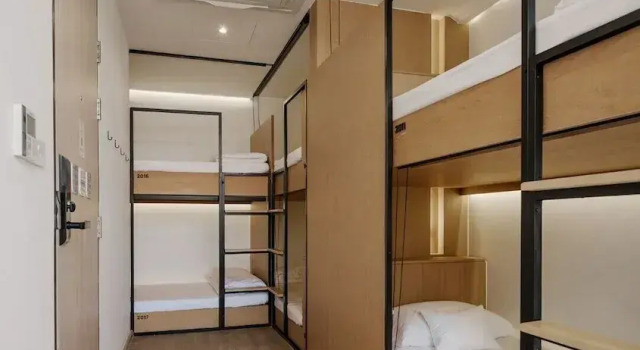 Кровать в общем номере Double B Hostel