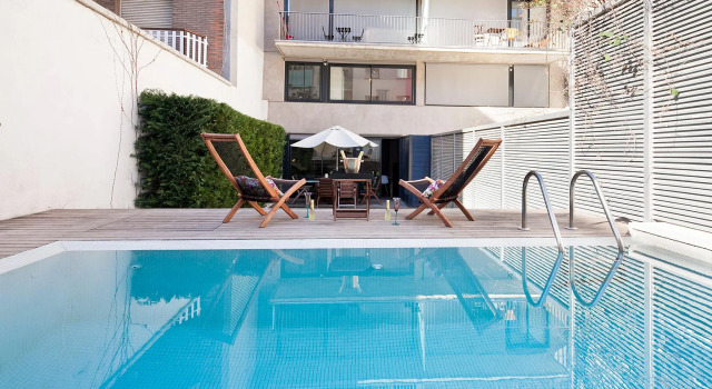 Apartment Barcelona Rentals - Private Pool and Garden Center, Забронировать Апартаменты/квартира Отели Барселоны с парковкой, рядом с Клиника Corachan, Парковка