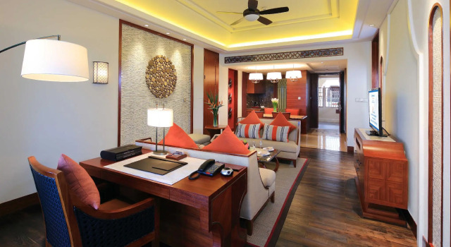 Люкс с видом на сад Wyndham Grand Plaza Royale Hainan Longmu Bay