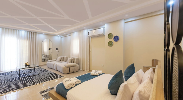 Люкс Deluxe اللوتس الجانبيه بجوار الجامعه الامريكيه