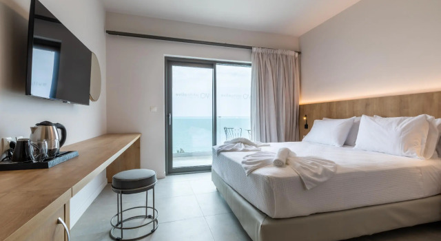 Двухместный номер с видом на море White Olive Elite Rethymno