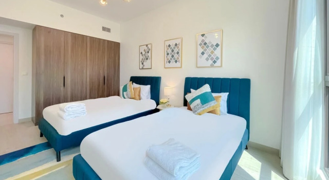 Elegant Pool View 2BR Apartment