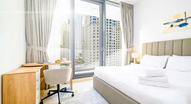 LUX Contemporary Suite with Full Marina View 6, Забронировать Апартаменты/квартира Апартаменты Эмирата Дубая, рядом с Dubai Marina Yacht Club, Апартаменты/квартира
