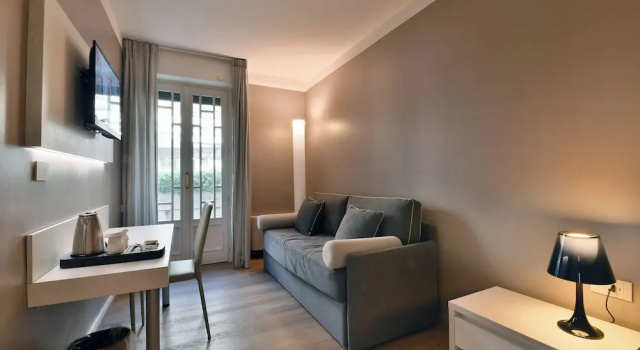 Двухместный номер Deluxe с балконом Hotel Residence Esplanade