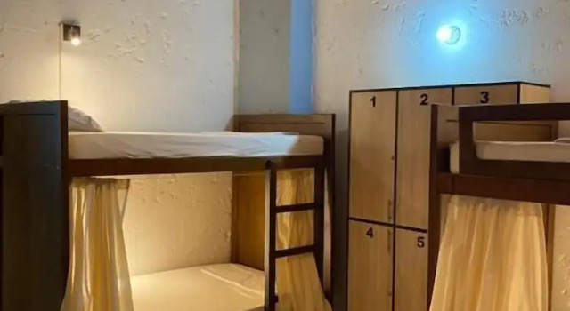 Кровать в общем номере с видом на город THIS IS COLOMBIA HOSTEL