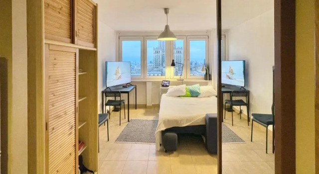 Апартаменты Super Apartament PALACE 2x Metro Fast WiFi 500 Mbs Netflix AppleTV SmartTV Panorama Miasta