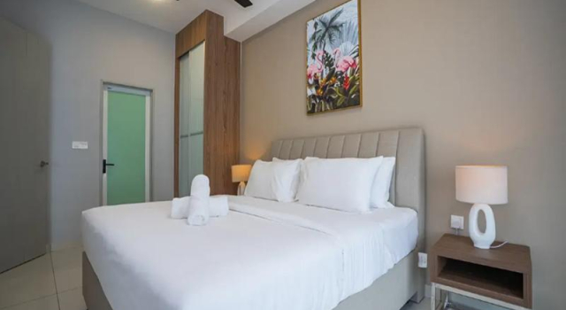 Люкс Executive с 3 комнатами Ipoh City Centre Serviced Suites, Free Car Park Wifi
