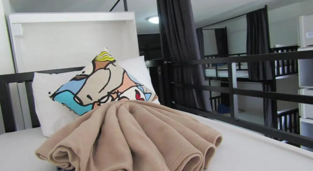 Кровать в общем номере Amazing Backpackers Hostel AoNang