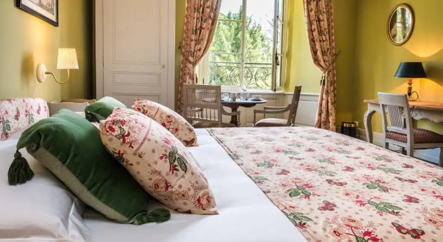 Двухместный номер Standard с видом на горы Château de Maillat