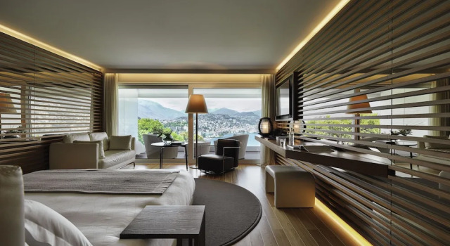 Двухместный полулюкс с балконом и с видом на озеро The View Lugano