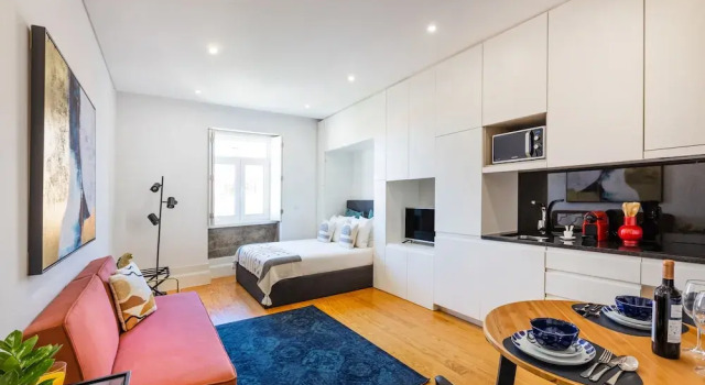 Студия Stylish Studio w/ AC | Central Porto