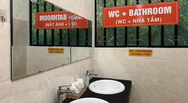 Кровать в общем номере Ha Giang Ali Hostel