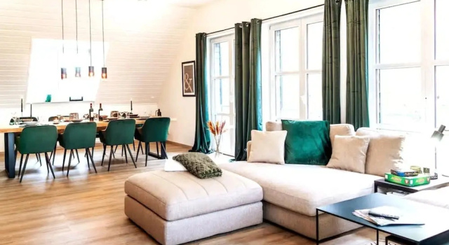 Rheinsteig Chalet Whirlpool-sauna-billard-kicker, Забронировать Шале Бендорф Долина Среднего Рейна, рядом с Здание завода Sayner Hütte