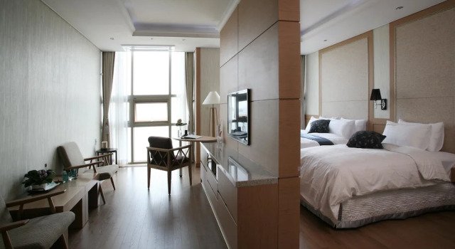 Двухместный номер Premier с видом на океан Benikea Hotel Yeosu