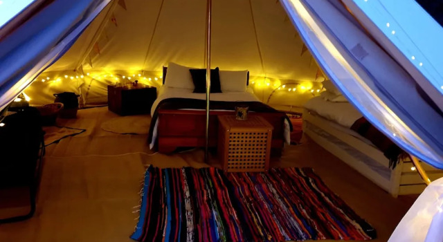 Номер Standard 6m xl Bell Tent With log Burner, Near Whitby