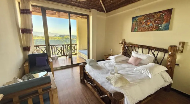 Двухместный номер Standard с балконом и с видом на горы Hilltop Lodge - Lalibela