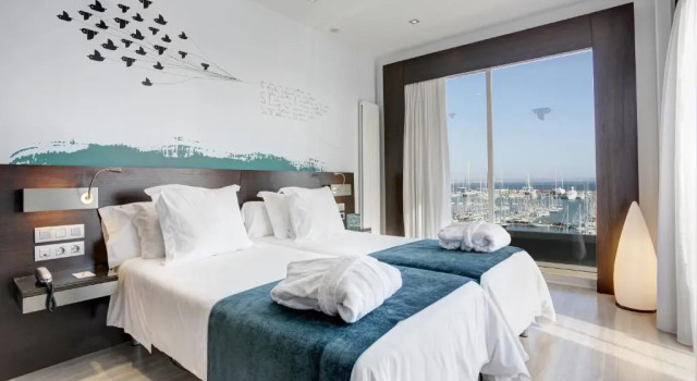 Двухместный номер с видом на море Hotel Costa Azul