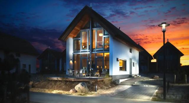 Коттедж Ostsee Reetdachhaus Nr 13 Reethaus am Yachthafen im Strand Resort