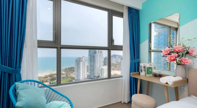 Семейный номер Standard с 3 комнатами с балконом Milan Homestay - The Song Vung Tau Apartment