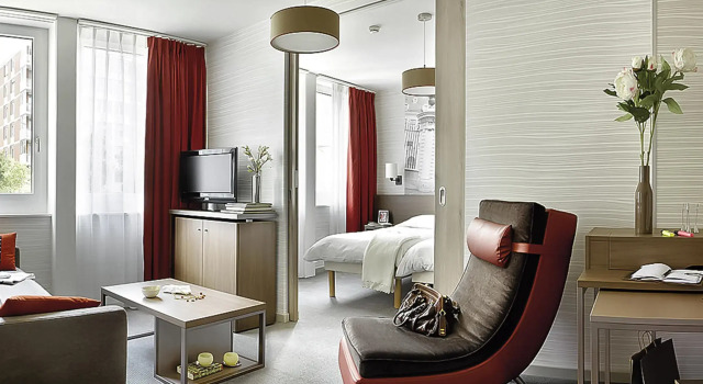 Апартаменты c 1 комнатой Aparthotel Adagio Basel City