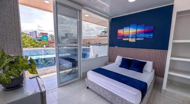 Двухместный номер Standard с балконом Hotel Bello Caribe Rodadero