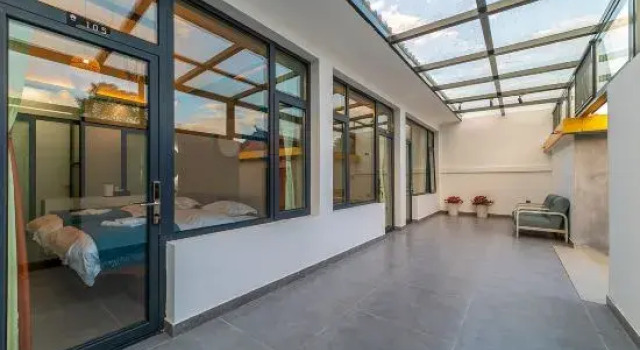 Кровать в общем номере Beijing Qingliangtang Homestay (Qingliang Valley)