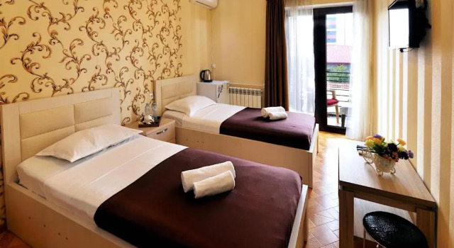 Двухместный номер Deluxe с балконом и с красивым видом из окна Villa Victoria