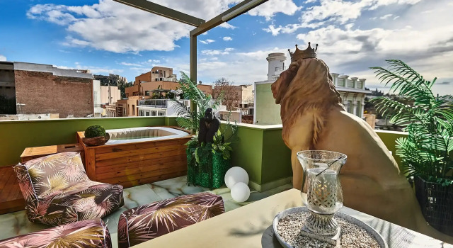Люкс с видом на город Fairytale Athens - Luxury Suites