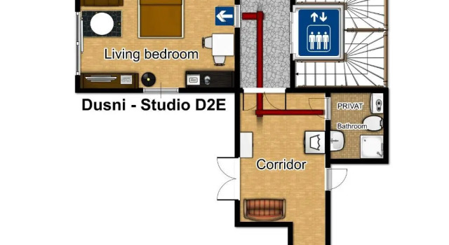 Двухместный номер Standard с красивым видом из окна Dušní Apartments