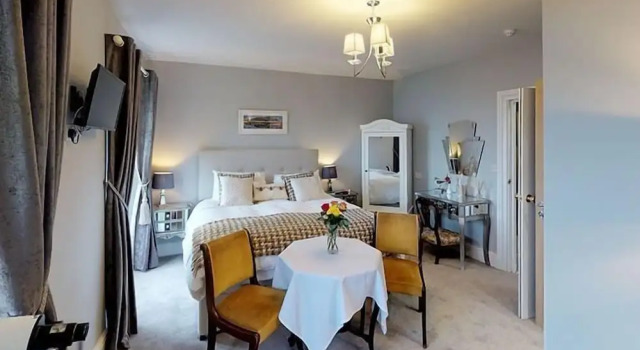 Camera doppia Superior con balcone e con vista mare Ranscombe House