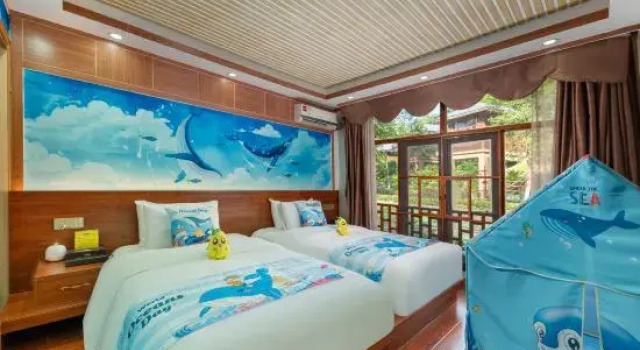 Семейный люкс Yeyuan Hotspring Holiday Hotel