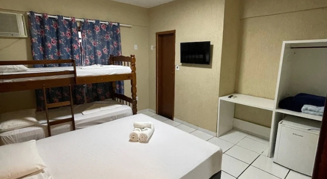 Четырёхместный номер Standard Flamingo Beach Pousada