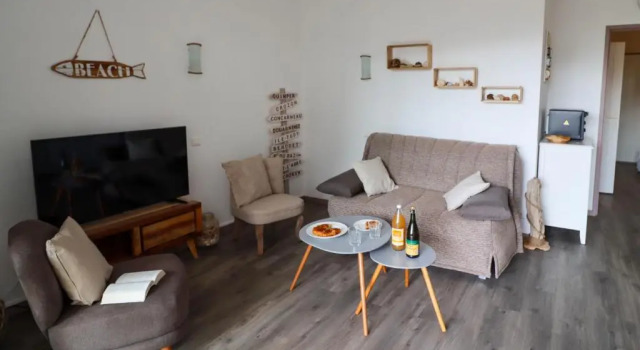 Апартаменты Superbe appart.T2 face à la mer à Tréboul Douarnenez