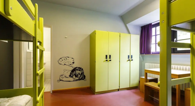 Кровать в общем номере Youth Hostel Würzburg