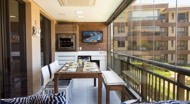 ML102 Luxuoso apartamento de 3 suites no Mandara Lanai, Rezervovat Apartmán Hotely v Bahia se snídaní, Snídaně