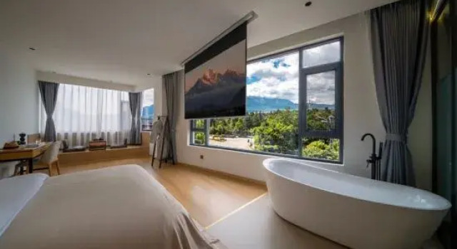 Люкс Xueyue Yunting · Rooftop Secret Place · Panoramic Snow Mountain Design Hotel