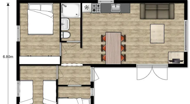 Шале Classic Brand new chalets at 10 minutes from the Oosterschelde