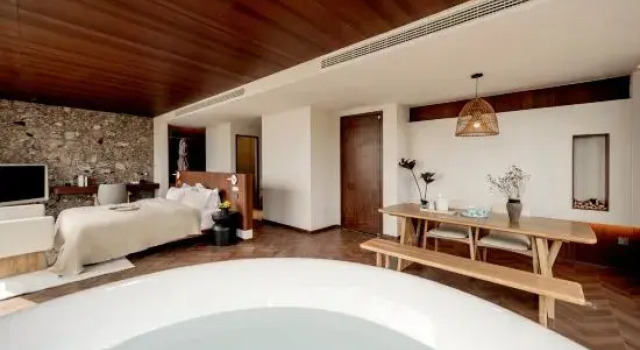 Двухместный люкс с видом на море Dali Yuji Sea View Hotel
