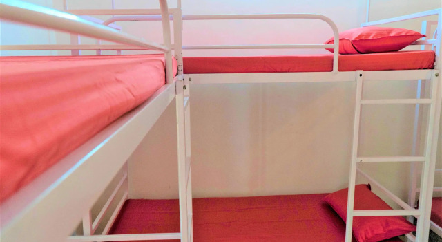 Кровать в общем номере Rootsvilla Hostel Goa