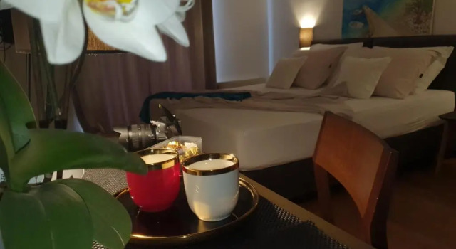 Двухместный номер Deluxe с балконом и с видом на море Pansion Preza
