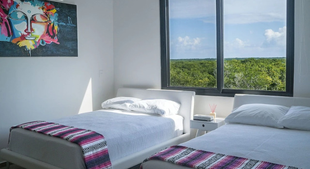 Mun Tulum Roof top Terrace w/ Panoramic View of Tulums Ruin Site, Rezervasyon Otel Tulum havuzlu oteller, Yüzme Havuzu