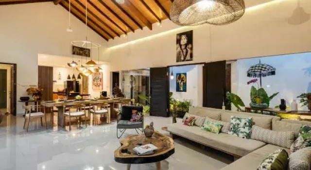 Jami 4BR PoolVilla, a Serenity Steps from theBeach, Rezervovat Hotel Hotely v Bali s bazénem, Bazén