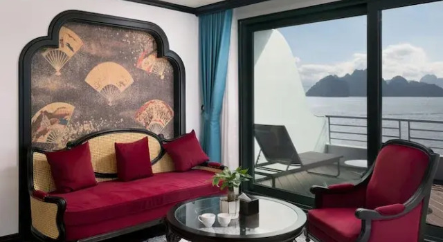 Двухместный люкс Grand с видом на море Catherine Cruises Ha Long Bay