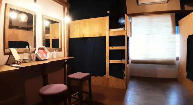 Кровать в общем номере Guest House FUTARENO